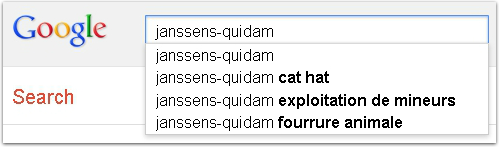Google Suggest - Janssens-Quidam