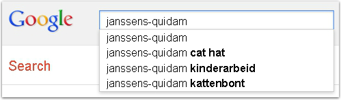 Google Suggest - Janssens-Quidam